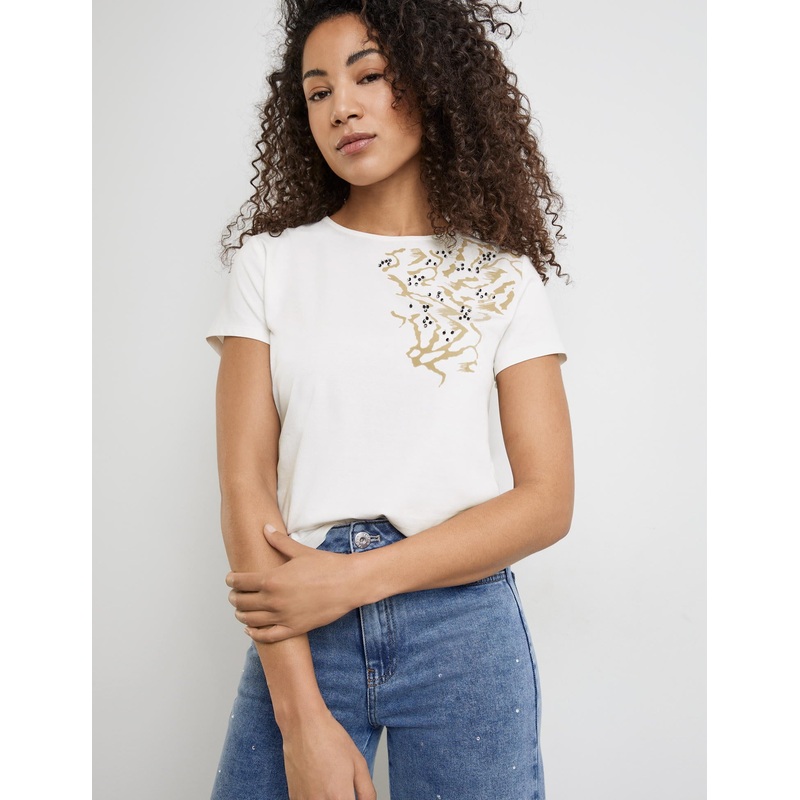 Embellished Top Made Of Organic Cotton