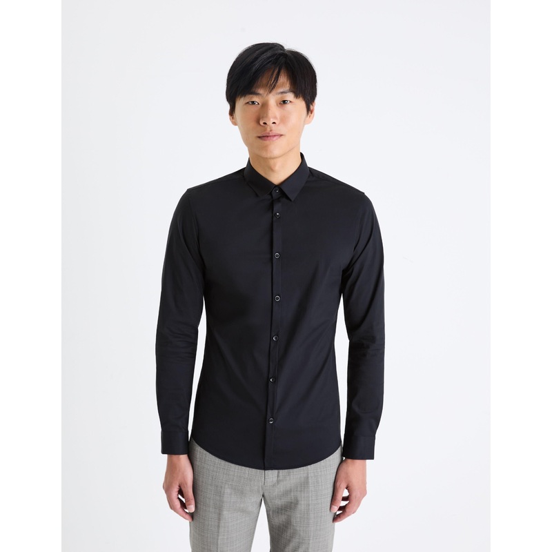 Extra Slim Stretch Cotton Shirt
