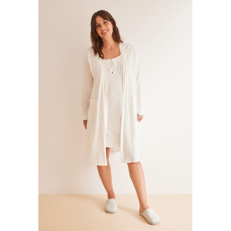 Knee-Length "Maternity" Robe