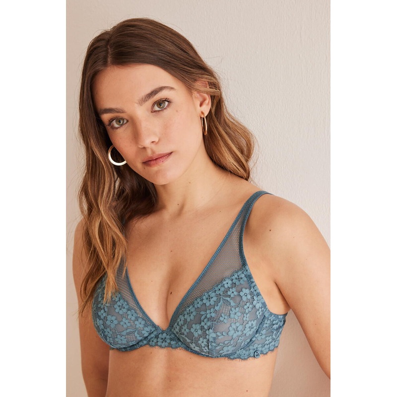 Lace Halter Bra In Different Cup Sizes