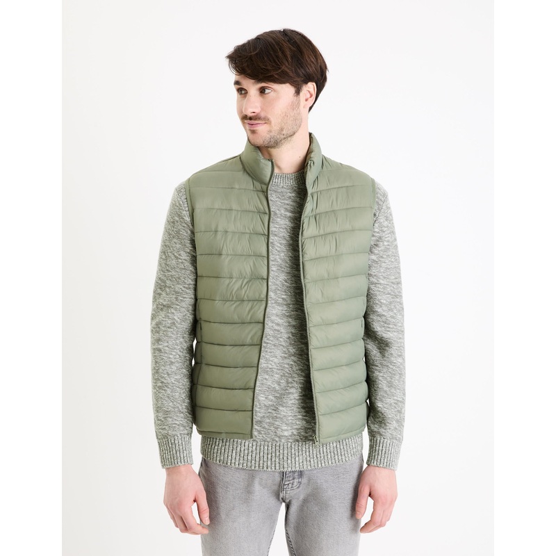 Light Sleeveless Down Jacket - Green