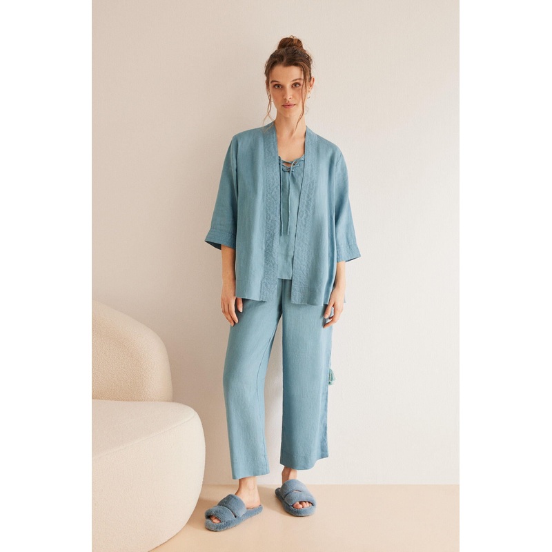 Long Pyjama + Robe Set