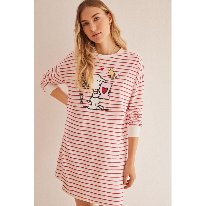 Long Sleeve Short Nightdress