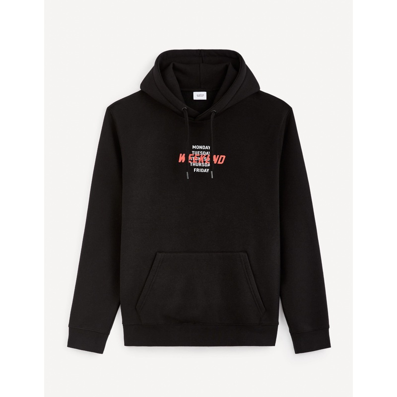 Straight Cotton Blend Hoodie