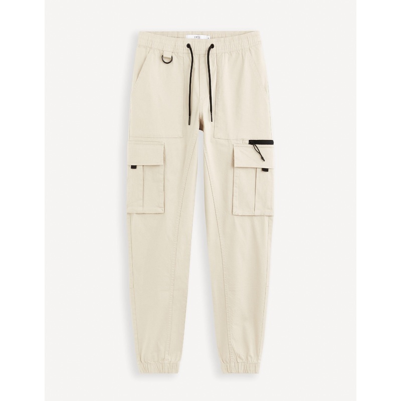 Stretch Cotton Cargo Pants