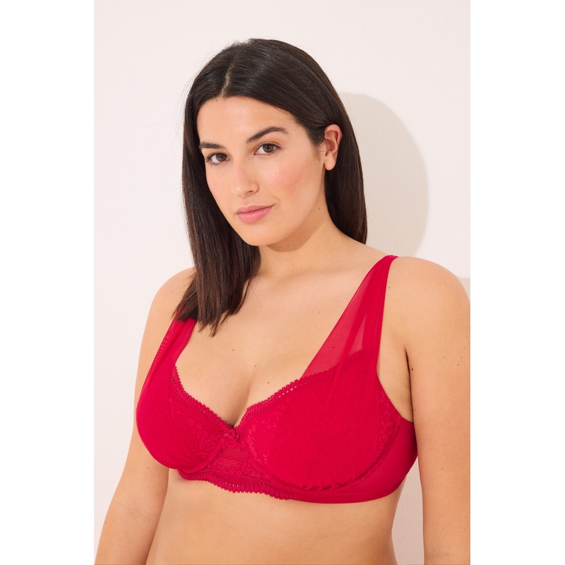 BEAUTIFUL Classic Bra Red Lace in Different Cup Sizes