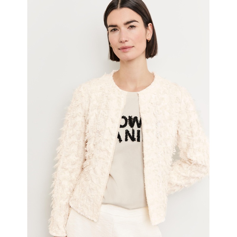 Blazer Jacket With Fringing
