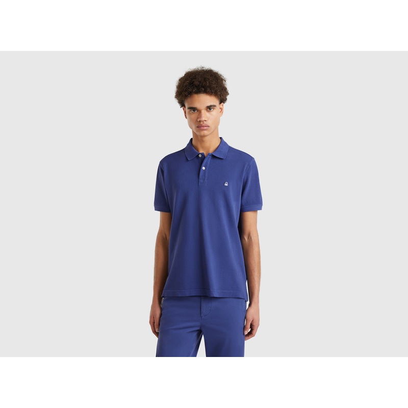 Blue Regular Fit Polo