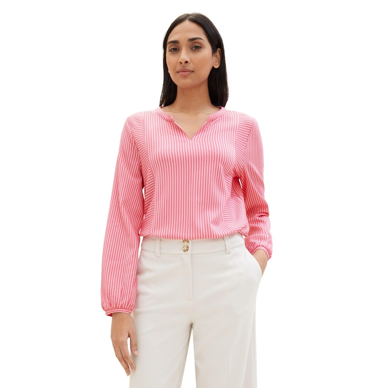 T-Shirt Blouse Vertical Stripe