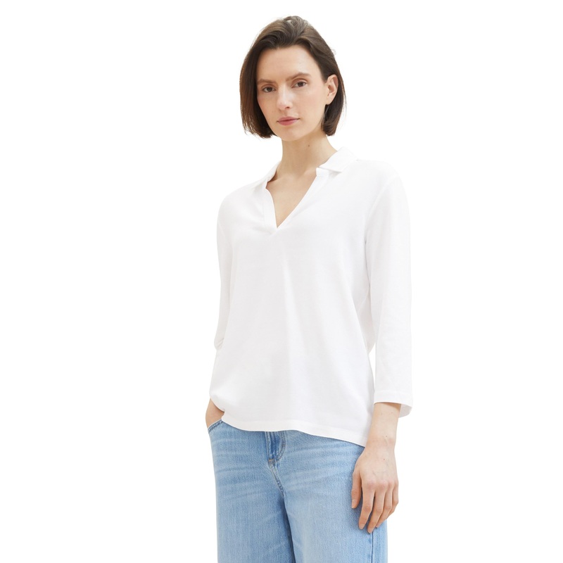 T-Shirt Fabric Mix W Collar