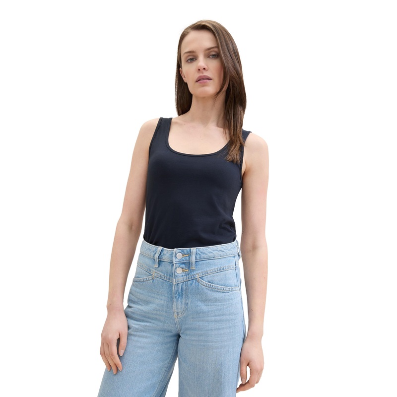 T-Shirt Top Wide Crew Neck