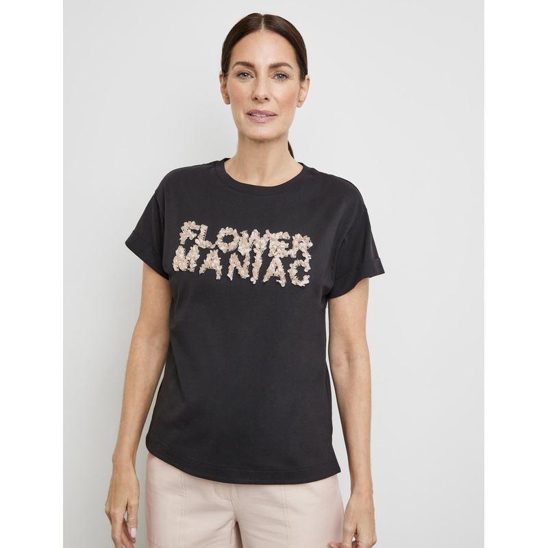 T-Shirt With Printed Lettering