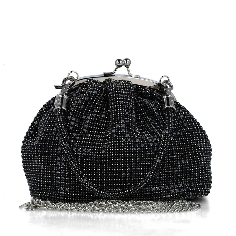 Black Embellished Handbag
