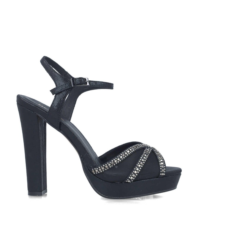 Black High Heel Sandal