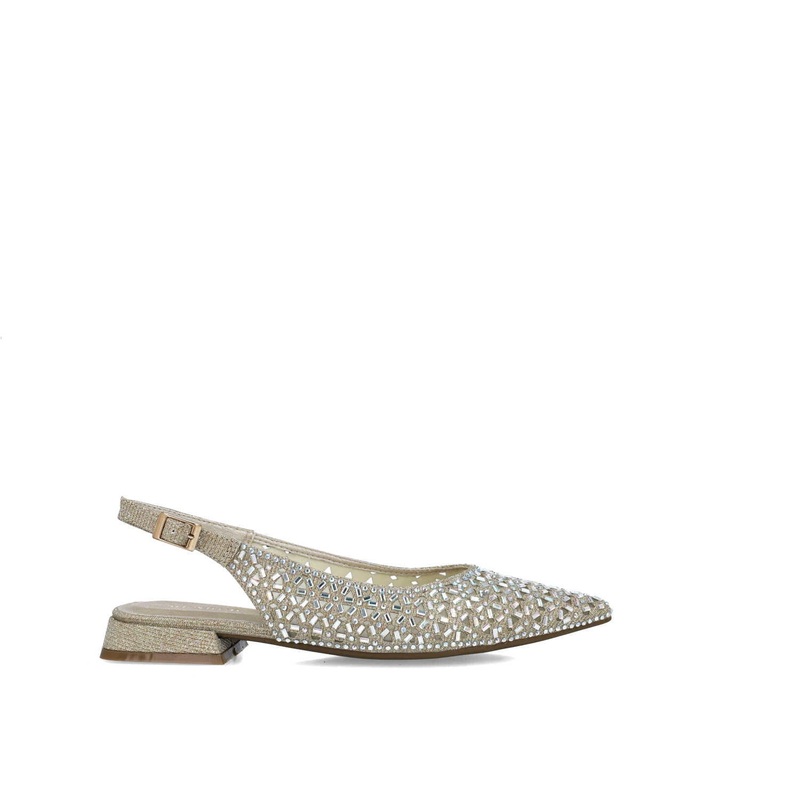 Gold Flats Slingback
