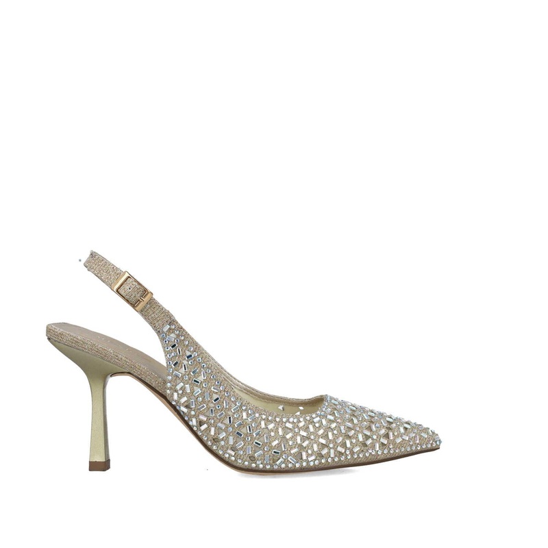 Gold Pumps Slingback