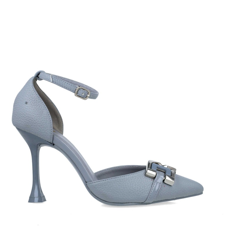 Jeans Pumps With Ankle Strap