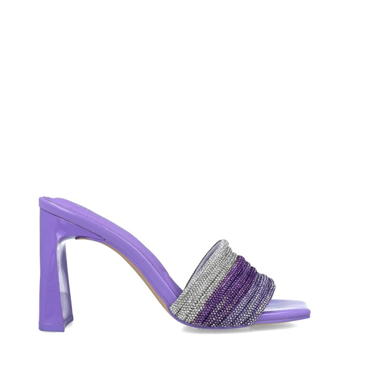 Lilac Slip On Heels