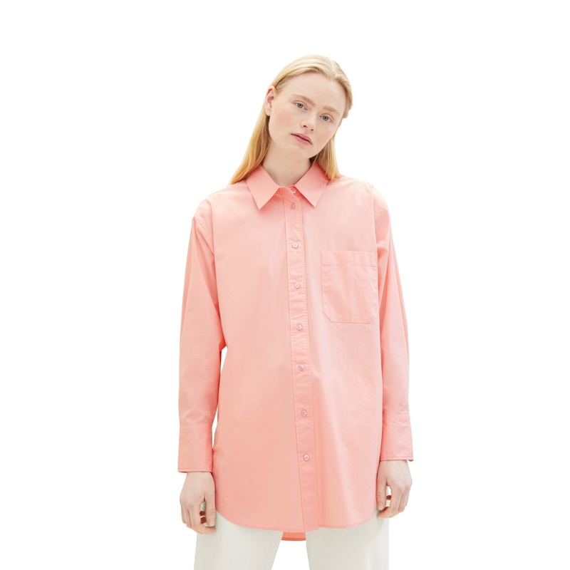 Long Shirt With Chest Pocket