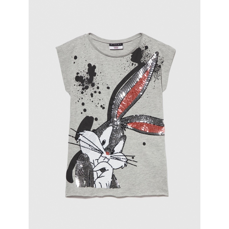 Oversized Looney Tunes T-Shirt With Sequins