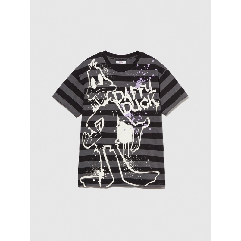 Striped T-Shirt With Looney Tunes Print