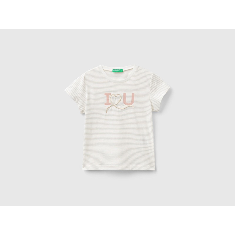 T-Shirt With Cord Embroidery
