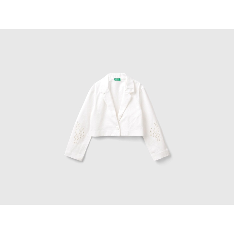Blazer With Embroidered Sleeves