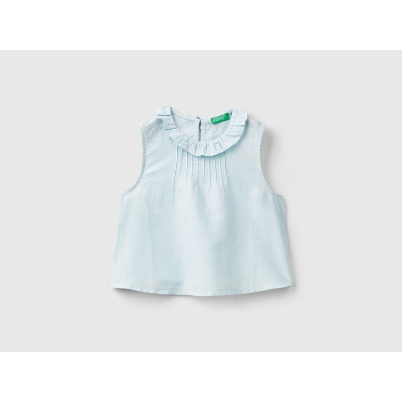 Blouse With Ruffle Collar