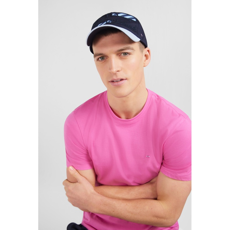 Blue Cotton Cap With Eden Park Embroidery