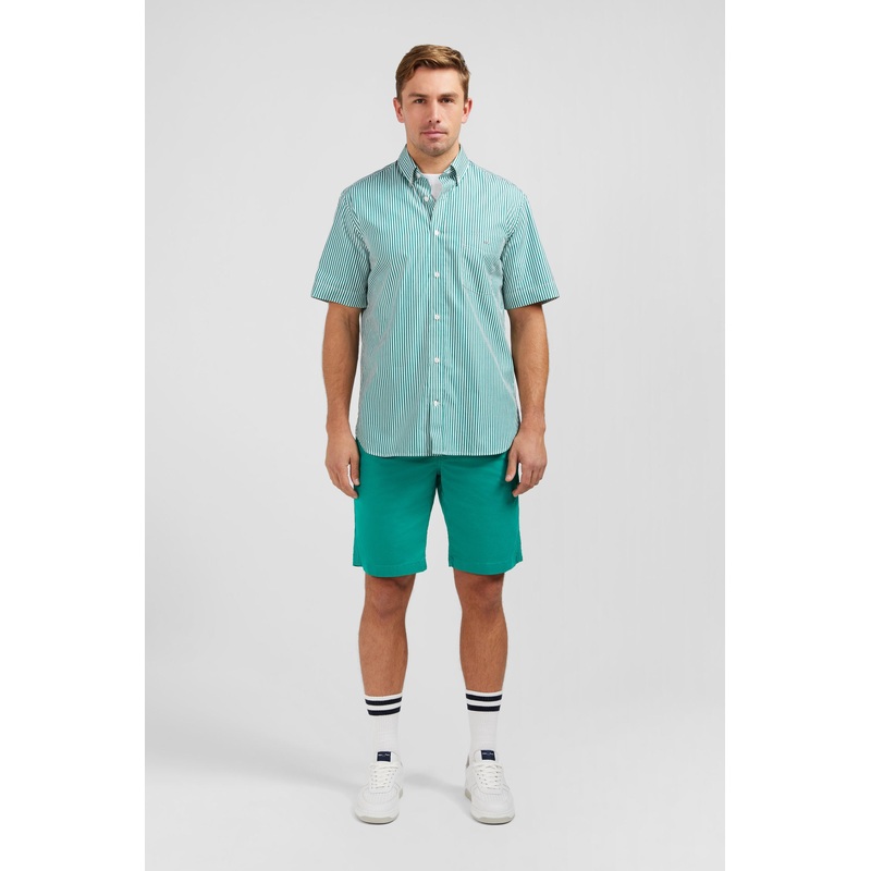 Green Striped Shirt