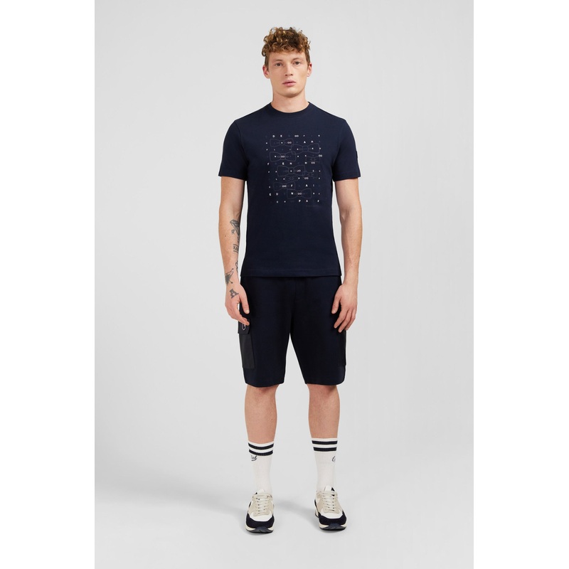Navy Blue Eden Park Printed Short-Sleeved T-Shirt