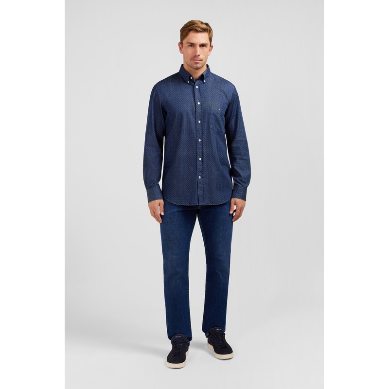 Navy Blue Shirt With Exclusive Print