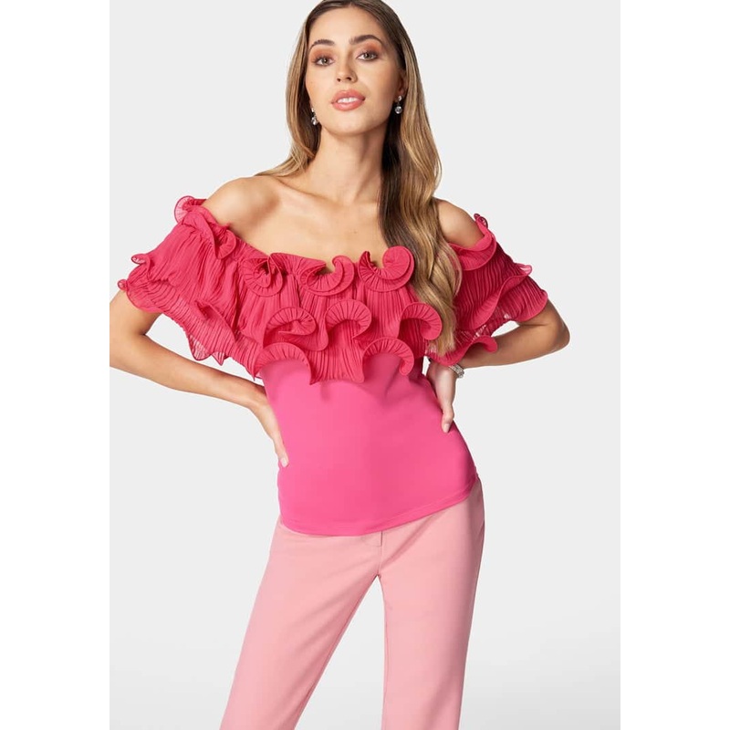 Off Shoulder Ruffle Top