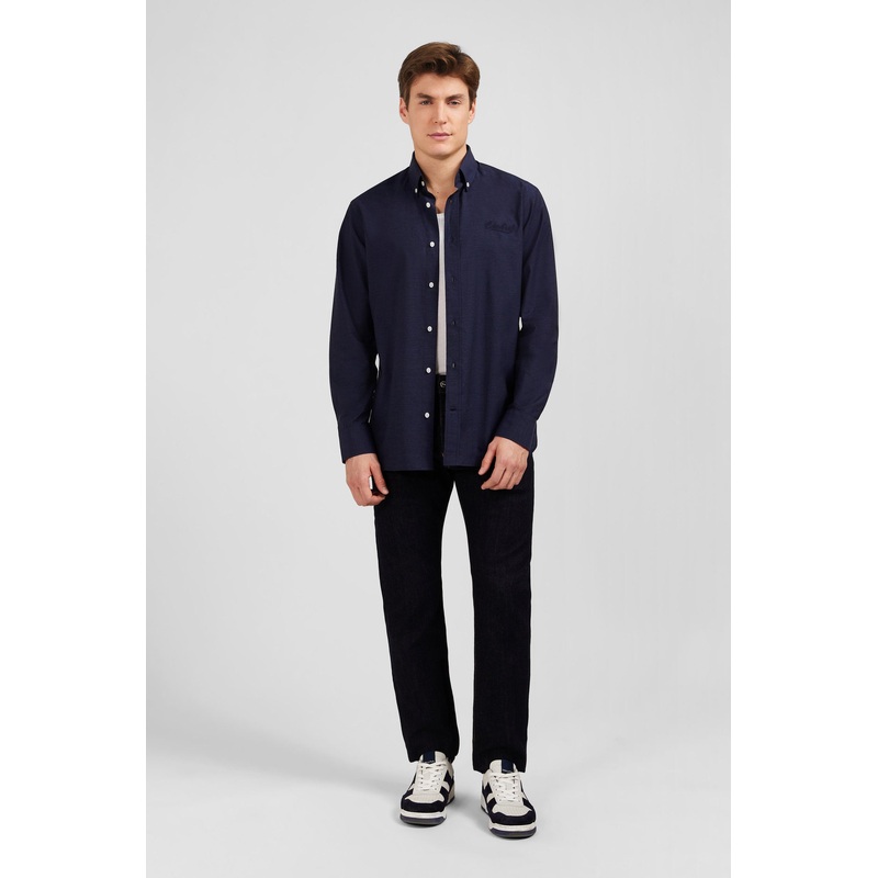 Plain Navy Blue Shirt