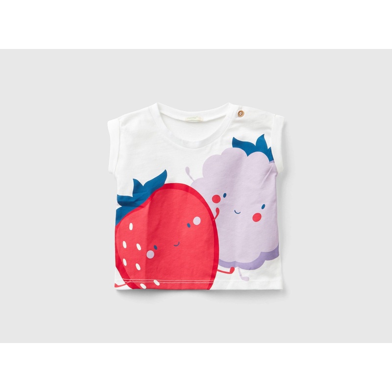 T-Shirt With Fruit Print