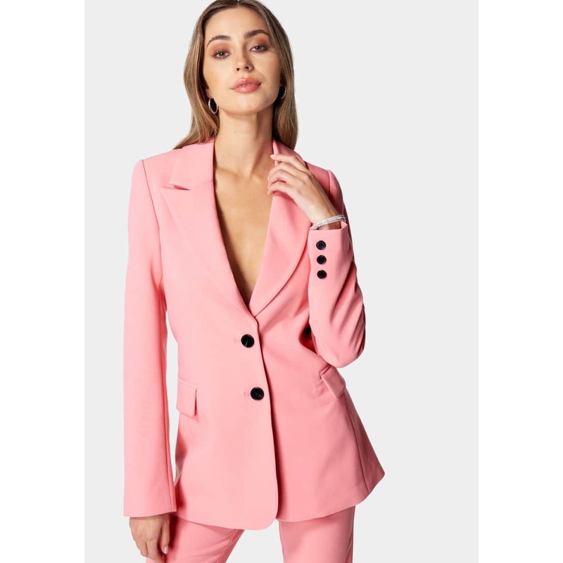 Woven Twill Boyfriend Jacket