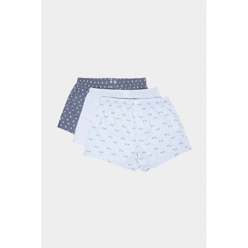 3 Pack Patterned Boxers