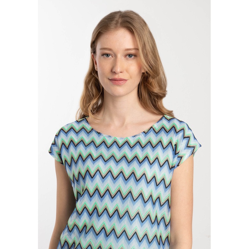 Ajour Shirt With Zigzag Design