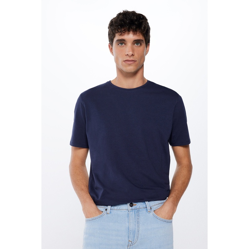 Basic Plain Crew Neck T-Shirt
