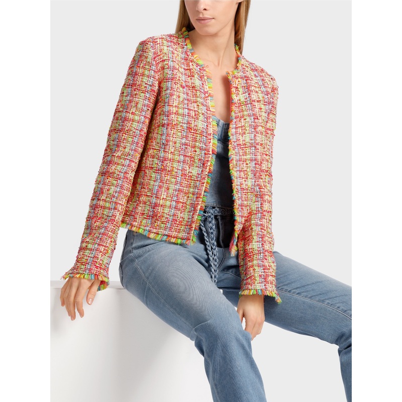 Boucl Jacket In Multicoloured Check