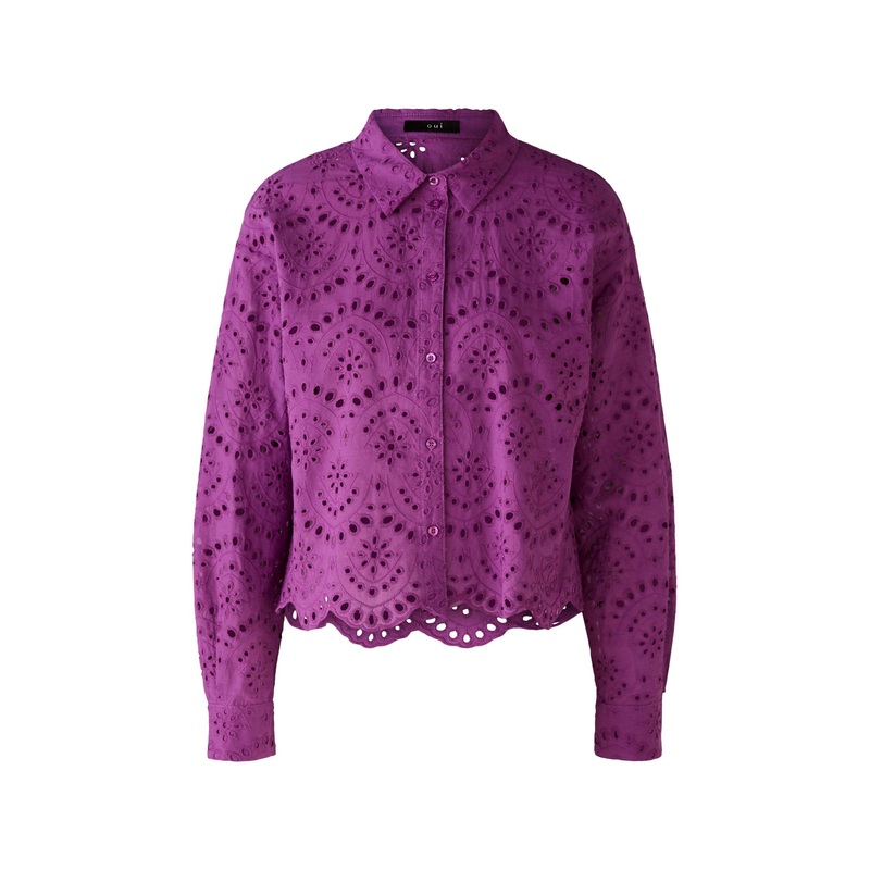 Button Up Blouse With Cut Out Design