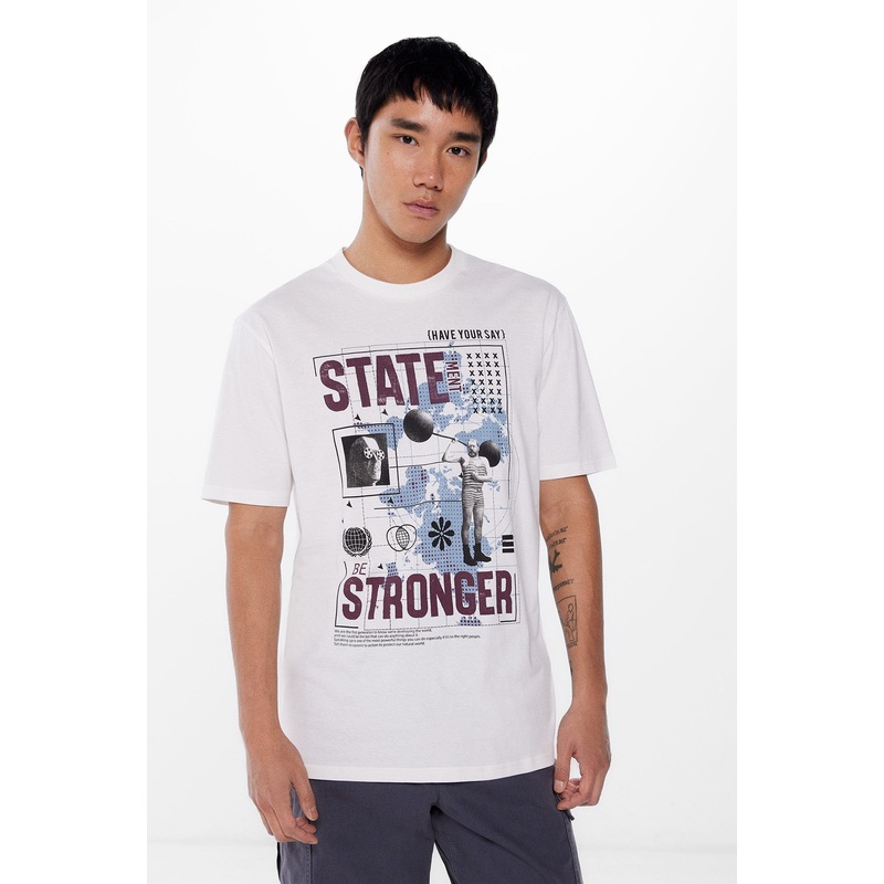 Crew Neck T-Shirt With Graphics