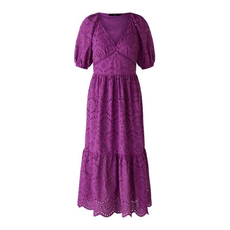 Long Dress With Short Puff Sleeves