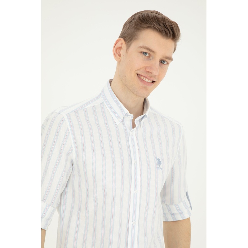 Men White Shirt Long Sleeve