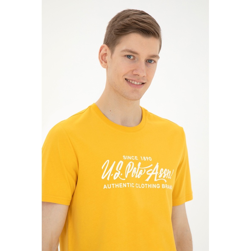 Men Yellow T-Shirt