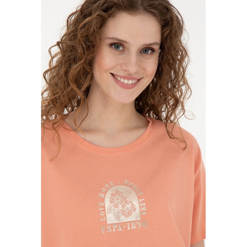 Women Orange T-Shirt