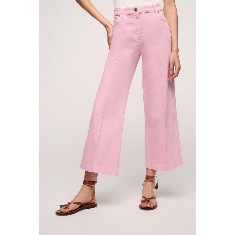 Baby Pink Palazzo Jeans