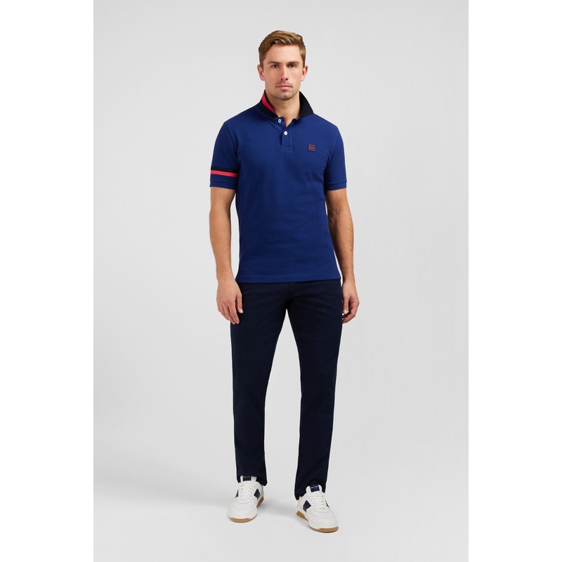 Blue Short-Sleeved Polo Shirt