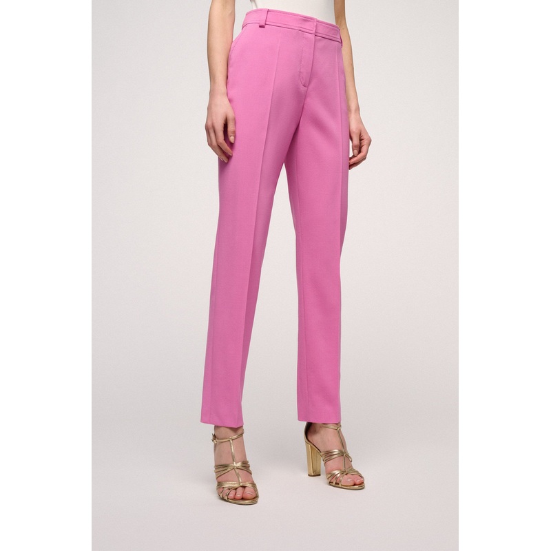 High Waist Slim Fit Dress Trousers