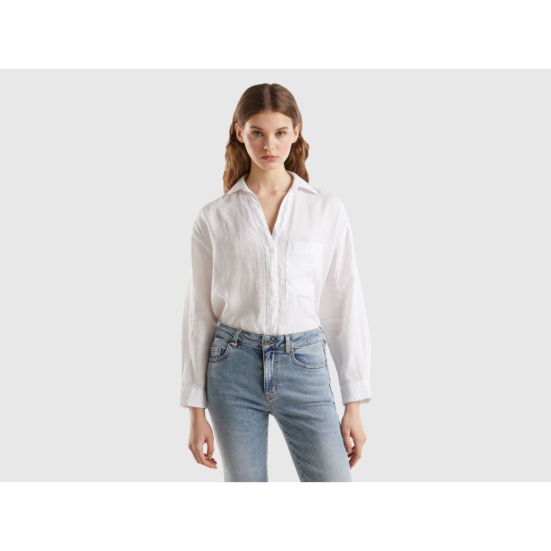 Long Shirt In Pure Linen